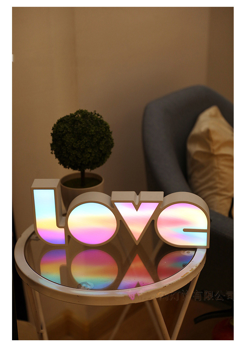 led marriage proposal declaration love wedding decorative lights 8